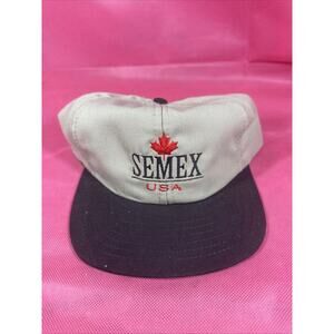 Semex USA Snapback Cap Black One Size Adjustable Embroidered Victory Caps